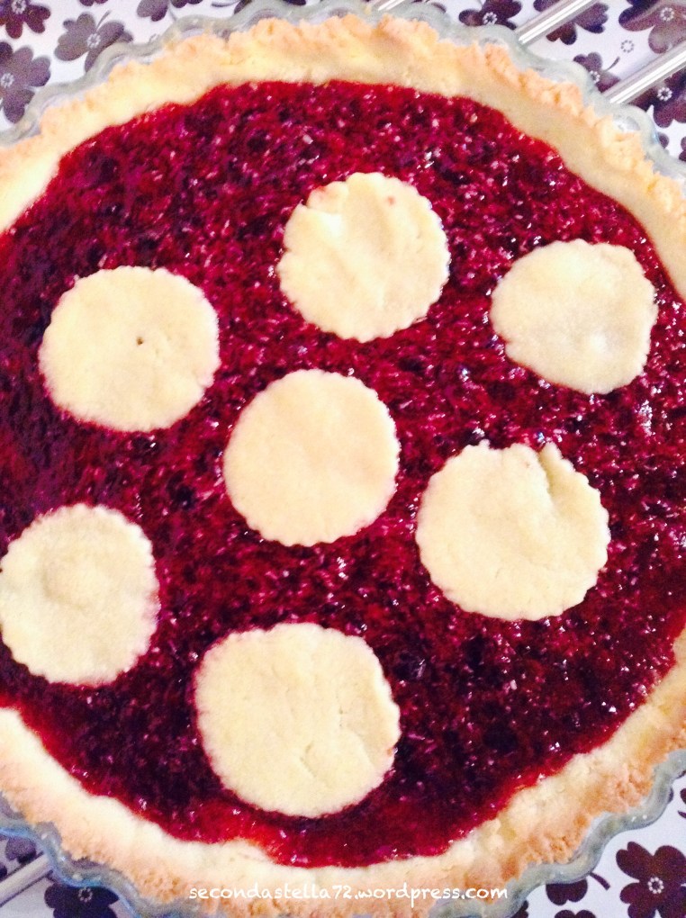 Crostata marmellata di lamponi e cocco