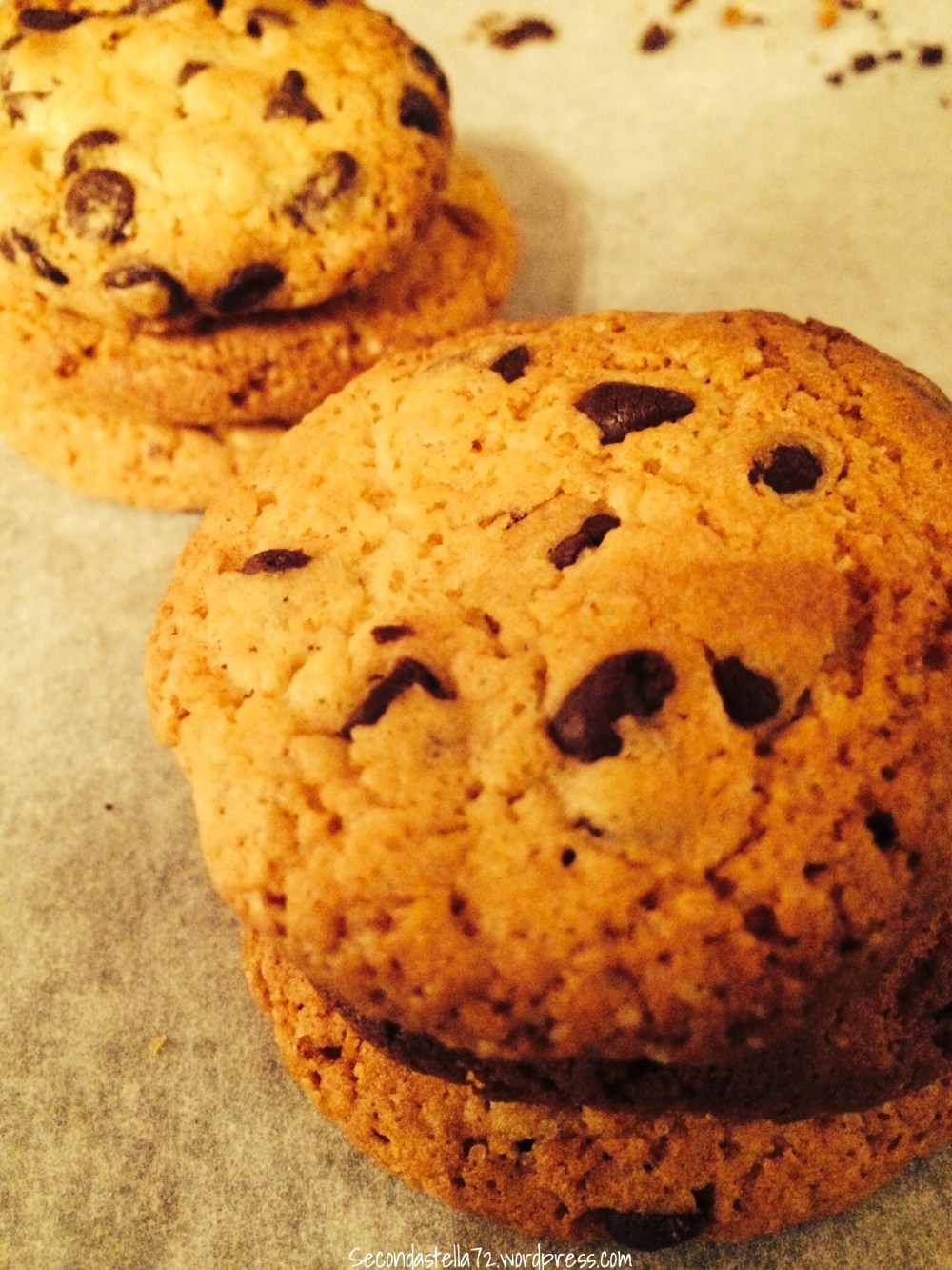 Cookies con gocce di cioccolato