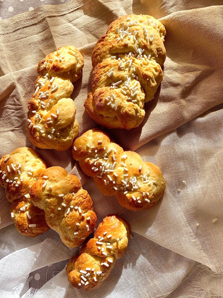 Treccine soffici di soli albumi